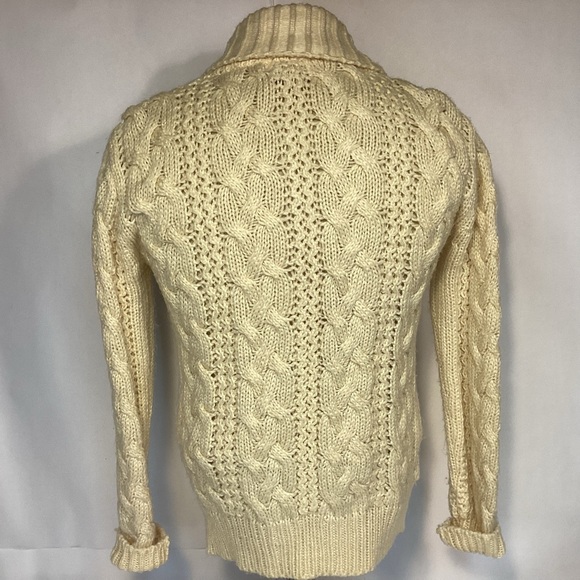 Vintage CollAgeman Shawl Collar Cardigan Sweater Unisex Womens size medium - Picture 4 of 6